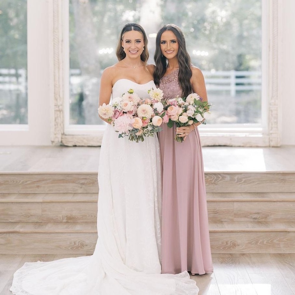 Kennedy Blue Shannon Bridesmaid Dress Size 4 in Desert Rose